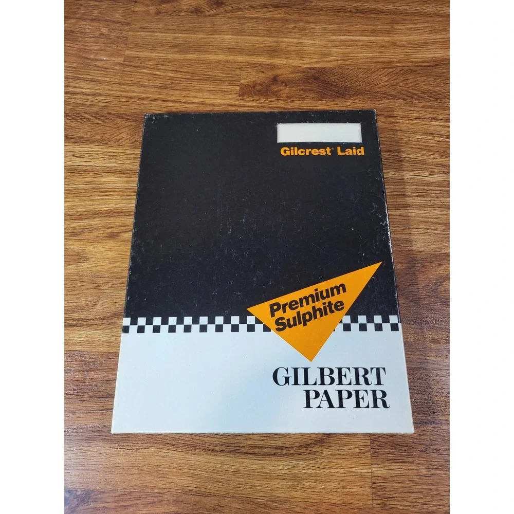 Vintage Gilcrest Laid Gilbert Paper  100 Sheets‎